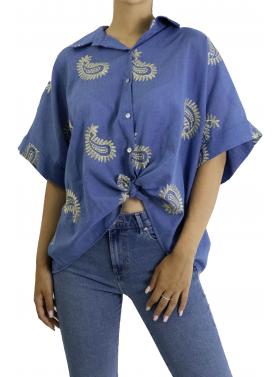Camicia con ricami